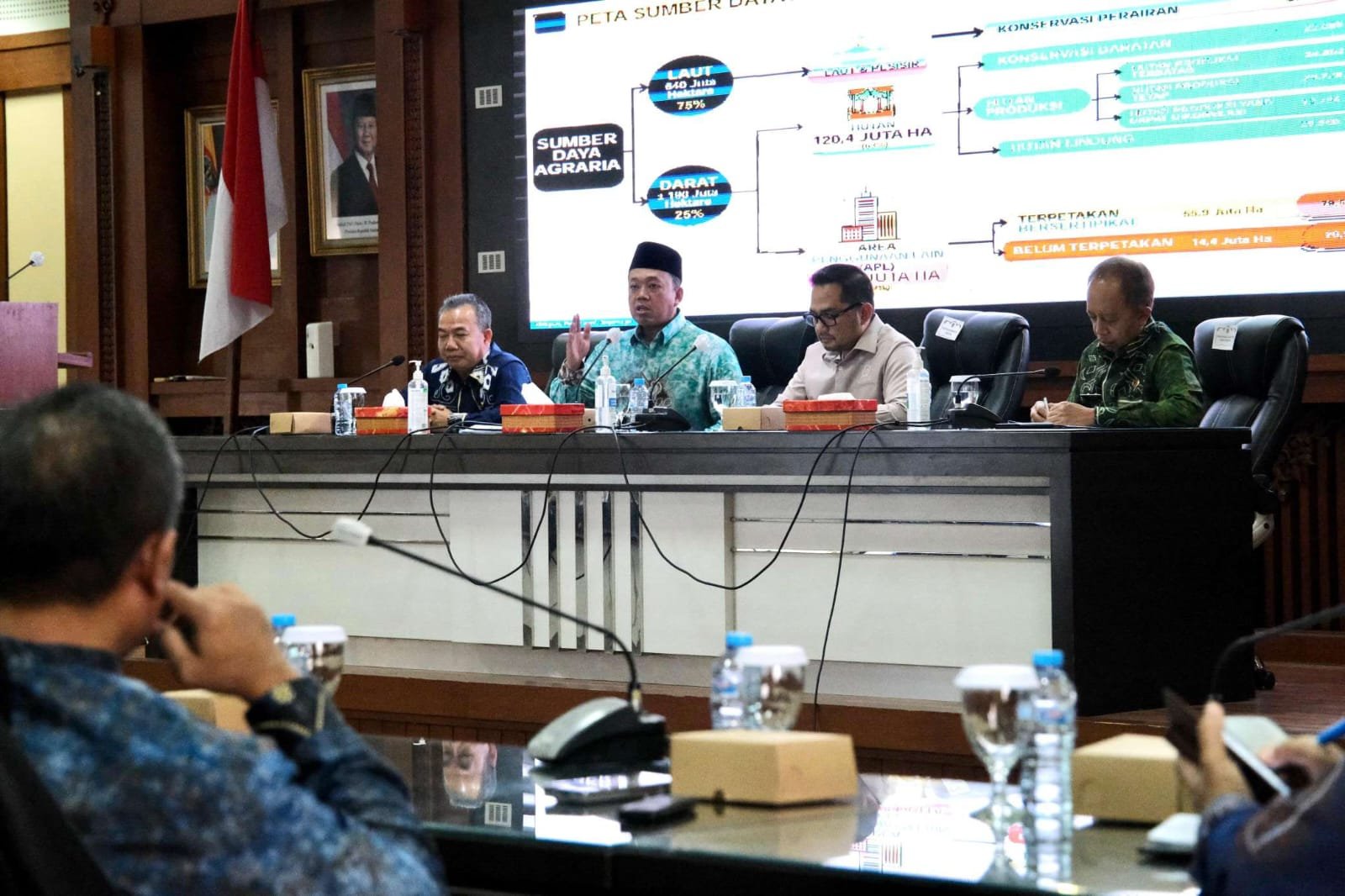 Menteri Nusron Ajak Pemerintah Daerah Se-Kalimantan Selatan Kawal Empat Program Strategis Kementerian ATR/BPN