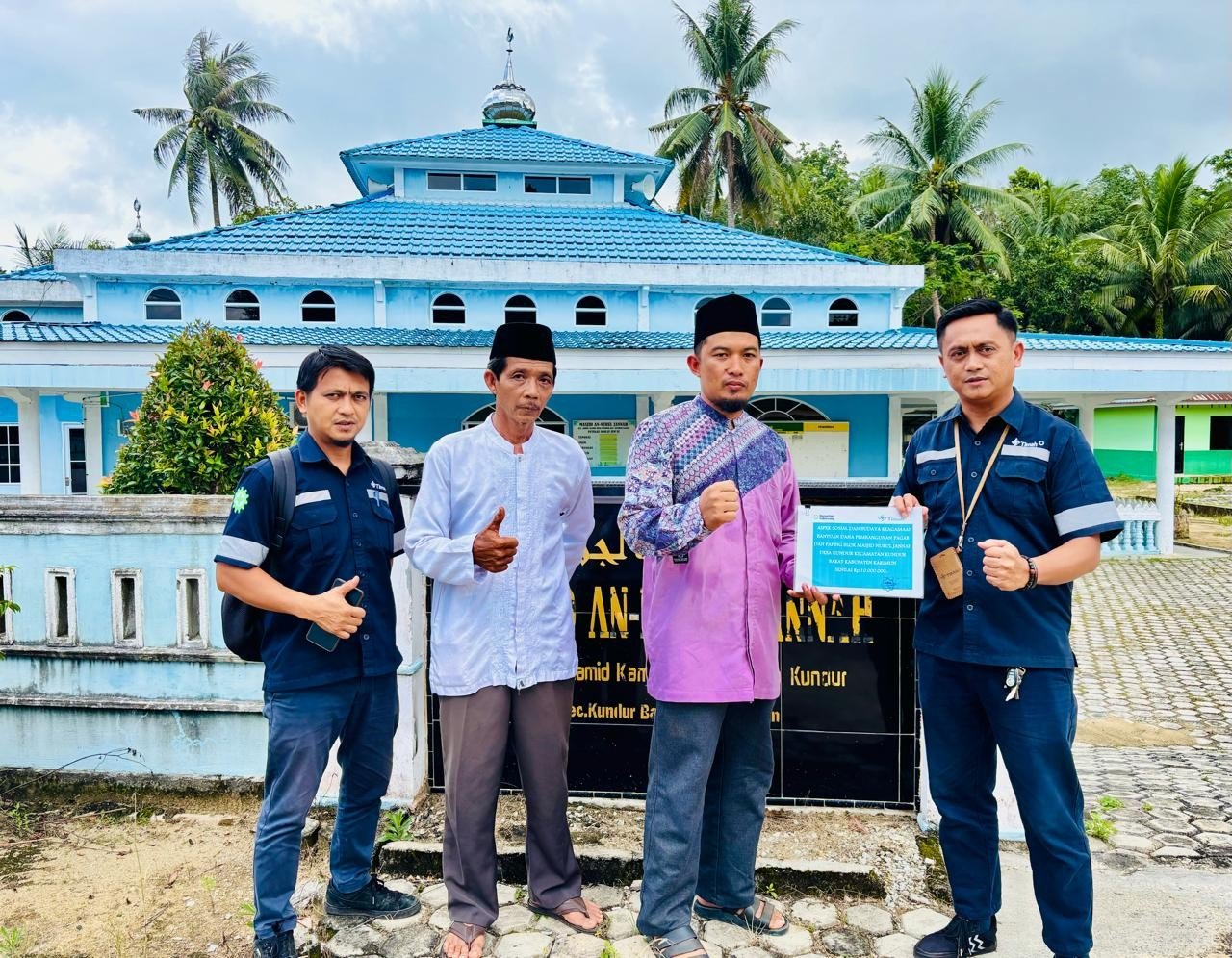 Masjid Nurul Janah Kundur Kian Asri Berkat Bantuan PT Timah