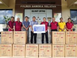 Dukung Program Ketahanan Pangan dan Pertanian, PT Timah Serahkan Mesin Tanam Jagung untuk Polres Bangka Selatan