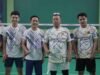 Menteri Nusron dan Wali Kota Palembang Tunjukkan Semangat Sportivitas di Lapangan Bulu Tangkis PORNAS KORPRI XVII