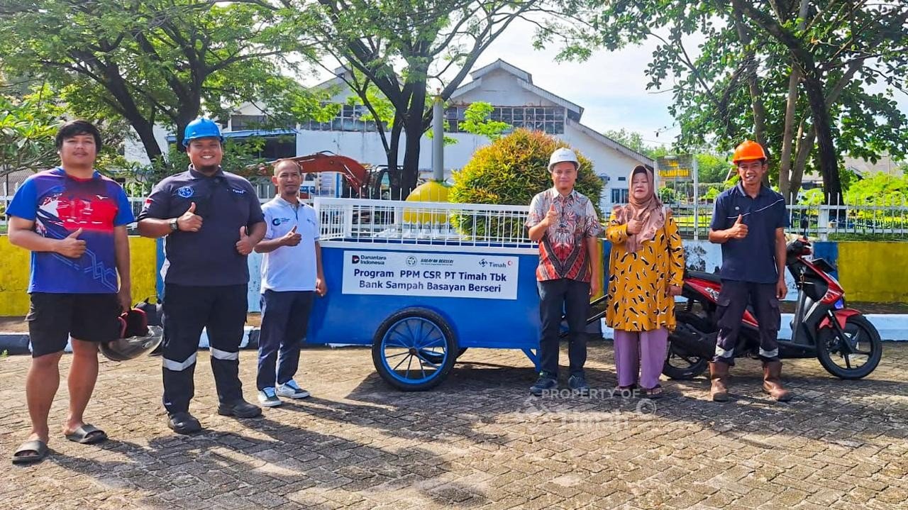 Layanan Makin Cepat, Bank Sampah Basayan Berseri Terima Motor Sampah dari PT TIMAH Tbk