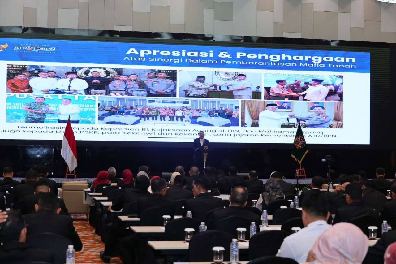 Wamen Ossy Tutup Rakor Pencegahan dan Penyelesaian Tindak Pidana Pertanahan, Apresiasi Kesungguhan Satgas Berantas Mafia Tanah