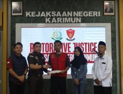 Penuntutan Kasus Narkotika Dihentikan Kejari Karimun Lewat Keadilan Restoratif