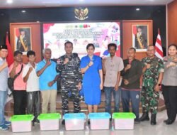 Lanal TBK Lakukan Aksi Donor Darah Bersama Panitia Natal Dalam Menyambut Nataru