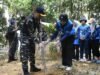Lanal TBK Lakukan Aksi Penanaman Pohon, Disertai Kegiatan Lintas Medan di Gunung Jantan