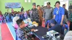 Bakti Sosial Lanal TBK bersama INTI Karimun Disambut Antusial Masyarakat Durai