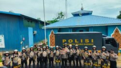 Siaga Bencana dan Tanggap Darurat di PLTU Sebatak, Satsamapta Polres Karimun Lakukan Simulasi