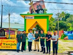 PT TIMAH Dukung Pembangunan Gerbang Tanjak, Perkuat Identitas Budaya Melayu di Desa Sawang Laut