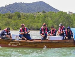 Dukung Keberlanjutan Sumber Daya Laut, PT TIMAH Telah Restocking Ribuan Kepiting Bakau di Karimun