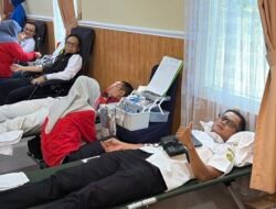 Sambut HUT RI ke 81, Lanal TBK Gelar Donor Darah