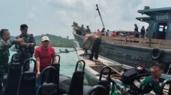 Lanal TBK Gerak Cepat Evakuasi KLM Sejahtera Bahari Yang Kandas di Perairan Selat Durian