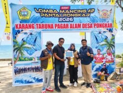 PT TIMAH Dukung Lomba Mancing Pantai Pongkar, 460 Pemancing Ramaikan Event Karang Taruna Pagar Alam Desa Pongkar